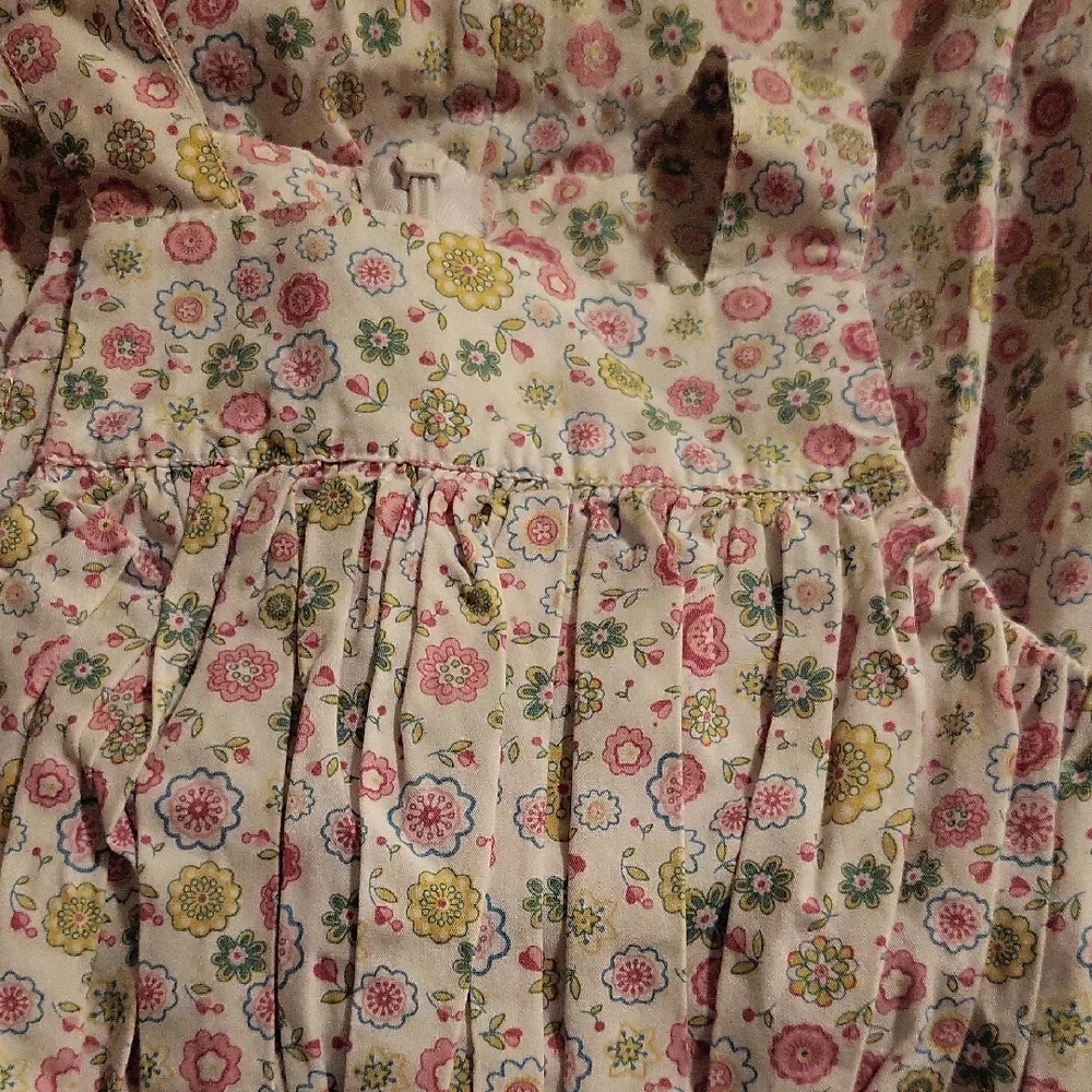 Elephantito Pink and Green Sleeveless Sundress